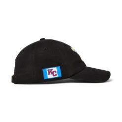 Sandlot Goods KC X KU 1941 Jayhawk Dad Hat -Kansas City Store 1941JayhawkDadHatSide Black