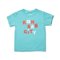 Ampersand Design Studio Kansas City Scramble Kids Tee - Teal
