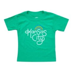 Ampersand Design Studio Kansas City Rainbow Kids Tee - Green