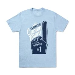 Bell Boy Crown Town Tee, Light Blue