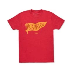 Bellboy Apparel Pennant Tee - Red And Gold