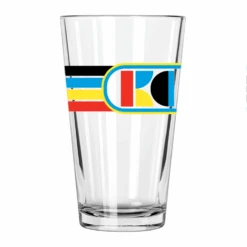 The Bunker Retro Stripe KC Pint Glass