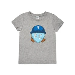 Kid's Mullet KC Heart Vintage Grey Tee, Charlie Hustle