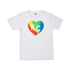 KC Pride Heart Ash Tee, Charlie Hustle