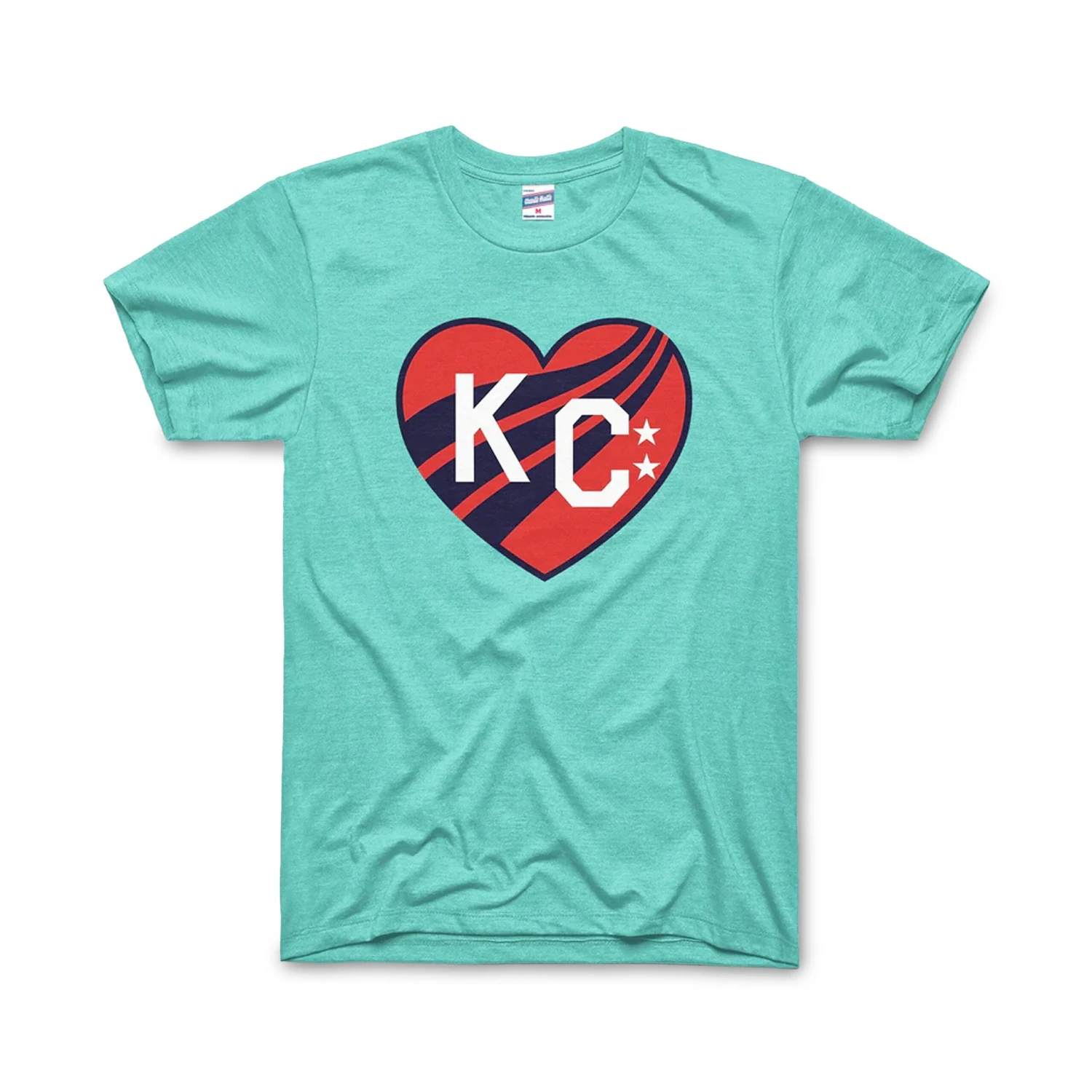 Charlie Hustle KC Current Heart Tee 1 Charlie Hustle KC Current Heart Tee
