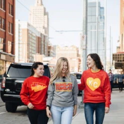 Bozz Prints Arrowhead City Sweatshirt -Kansas City Store Charlie Hustle Bozz Prints Arrowhead Sweatshirts