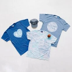 Charlie Hustle KC Heart Tee - Royal Blue On Blue 8 Charlie Hustle KC Heart Tee - Royal Blue On Blue -Kansas City Store Charlie Hustle Crown Town Tees