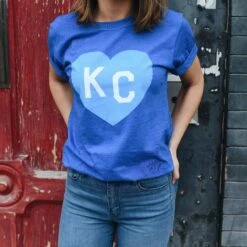 Charlie Hustle KC Heart Tee - Royal Blue On Blue 9 Charlie Hustle KC Heart Tee - Royal Blue On Blue -Kansas City Store CharlieHustle KCHeart Tee RoyalBlue