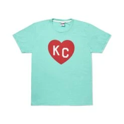 Charlie Hustle KC Heart Red On Teal