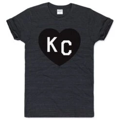 Charlie Hustle KC Heart Tee - Black