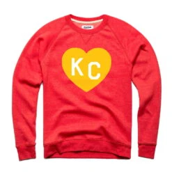 Charlie Hustle KC Heart Sweatshirt: Red