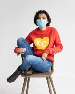 Charlie Hustle KC Heart Sweatshirt: Red -Kansas City Store CharlieHustle KCHeart Sweatshirt Red b3ae621e 154c 4fd6 9eae f316a3cb554b