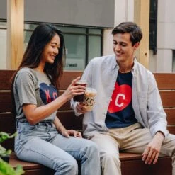 Charlie Hustle Navy KC Heart Tee 9 Charlie Hustle Navy KC Heart Tee -Kansas City Store CharlieHustle KCHeart Tee Grey 2