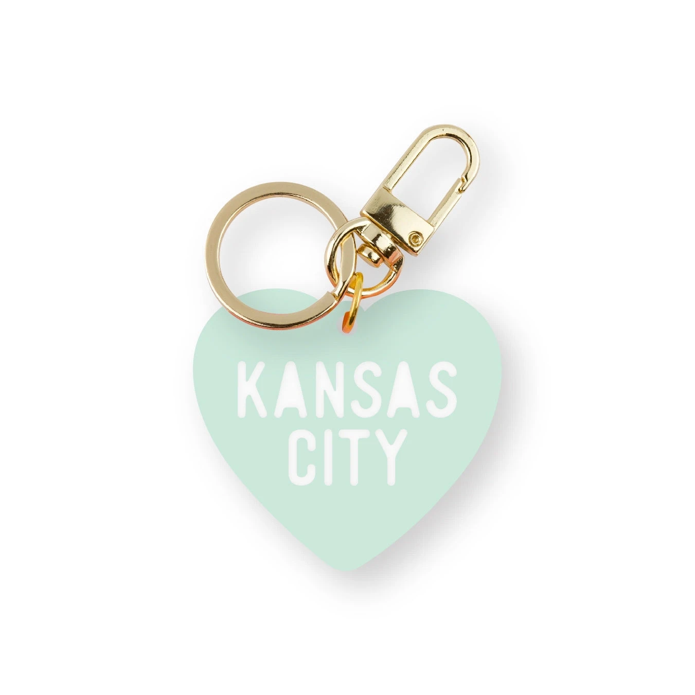 Cleary Lane Kansas City Heart Keychain: Spearmint 1 Cleary Lane Kansas City Heart Keychain: Spearmint