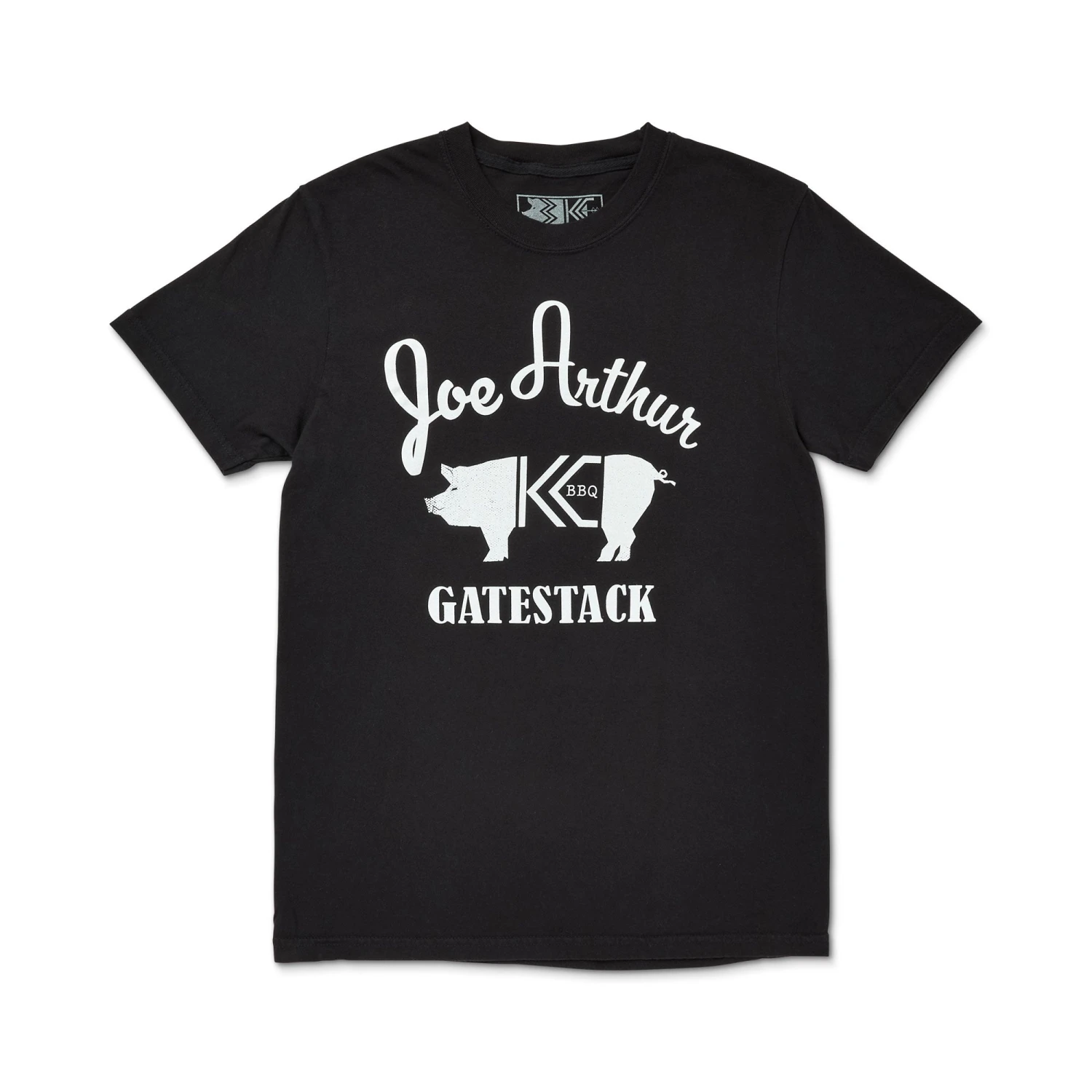 Three KC Joearthur Gatestack Tee - Black 1 Three KC Joearthur Gatestack Tee - Black