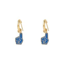 Foam Finger Huggie Earrings, Eb & Co