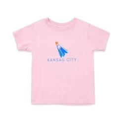 Kid's Kansas City Shuttlecock Tee, Pink, Fountain City