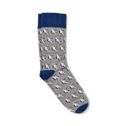 School Of Sock KC Logo - Grey/White/Blue