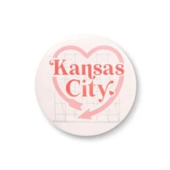 Desert Peach Kansas City Pins -Kansas City Store KCHeartwesternautosignpin