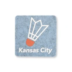 KC Shuttlecock Wool Coaster