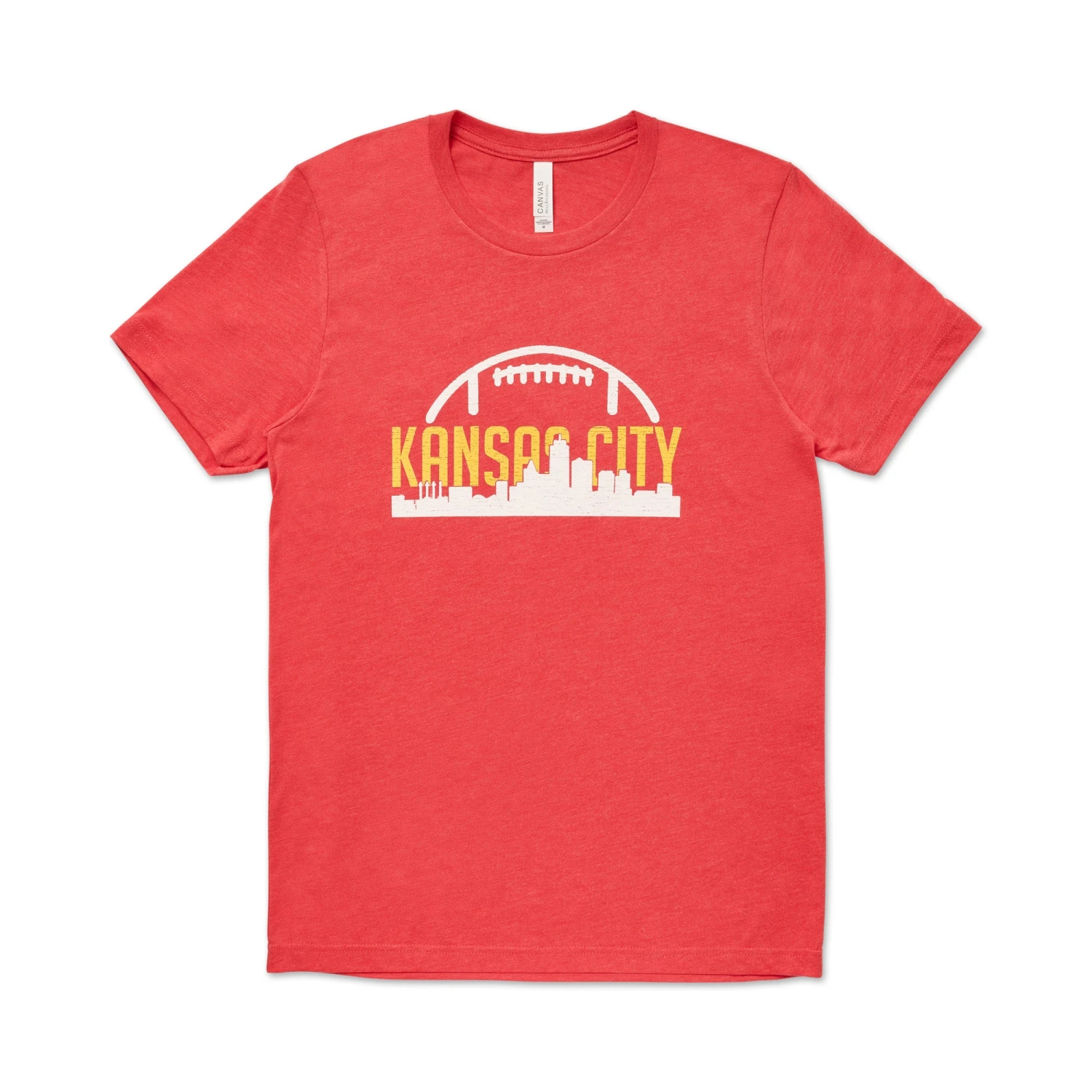 KC Handmade Good KC Skyline Football Tee 1 KC Handmade Good KC Skyline Football Tee