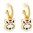 E.B. & Co. Game Day KC Wolf Earrings