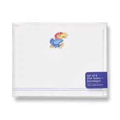 Jayhawk Flat Notecard Set, Liesel Ann Studios