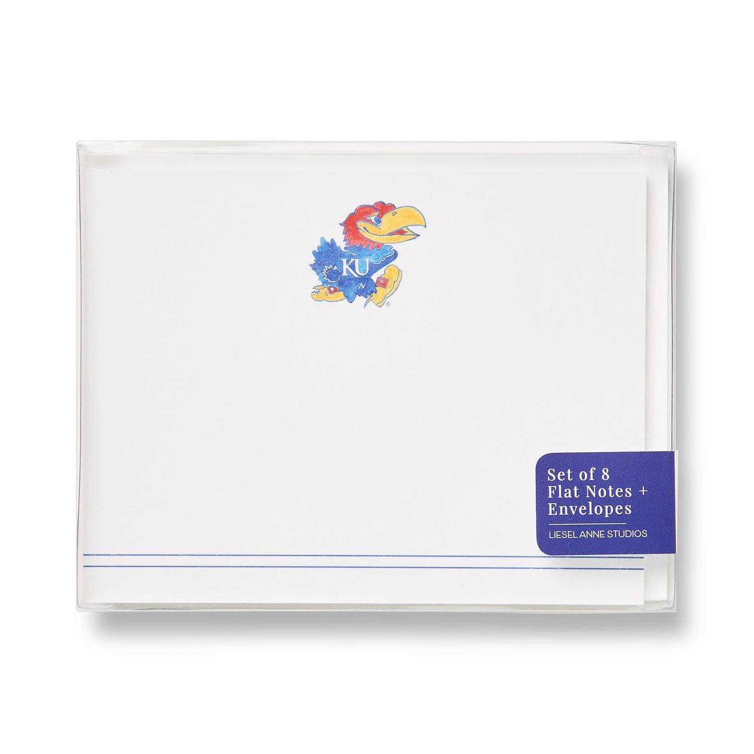 Jayhawk Flat Notecard Set, Liesel Ann Studios 1 Jayhawk Flat Notecard Set, Liesel Ann Studios