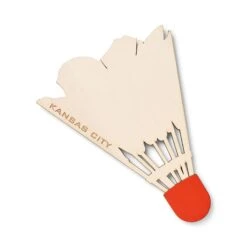 Wood Cut Shuttlecock Wall Art, Say It On Wood