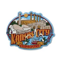 Kansas City Souvenir Magnets, Avery Postcards 11 Kansas City Souvenir Magnets, Avery Postcards -Kansas City Store KansasCityLandmarksMagnet