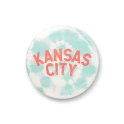 Desert Peach Kansas City Pins -Kansas City Store Kansas City Tie Dye Pin Teal