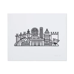 Knight Owl Design Kansas City Skyline Print
