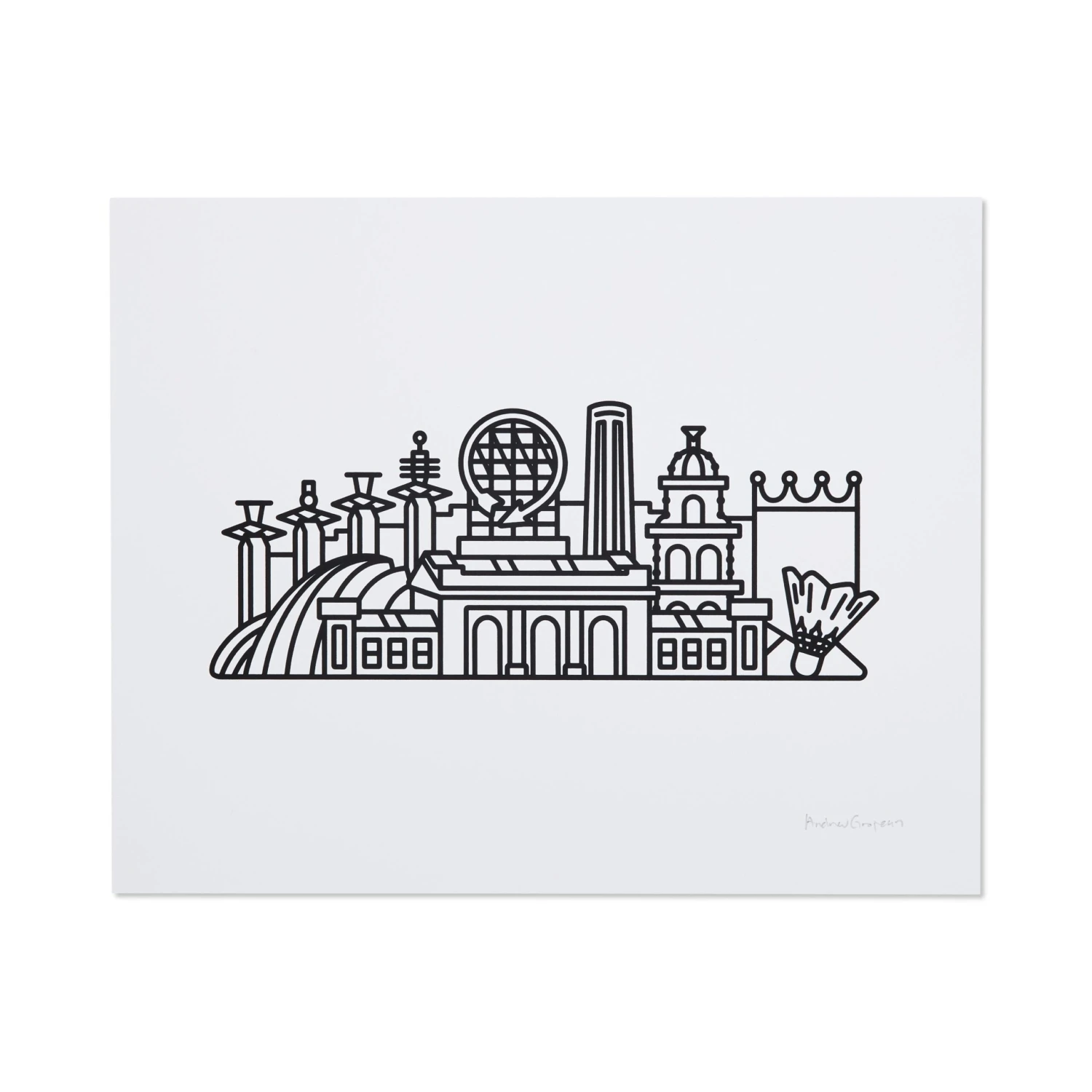 Knight Owl Design Kansas City Skyline Print 1 Knight Owl Design Kansas City Skyline Print