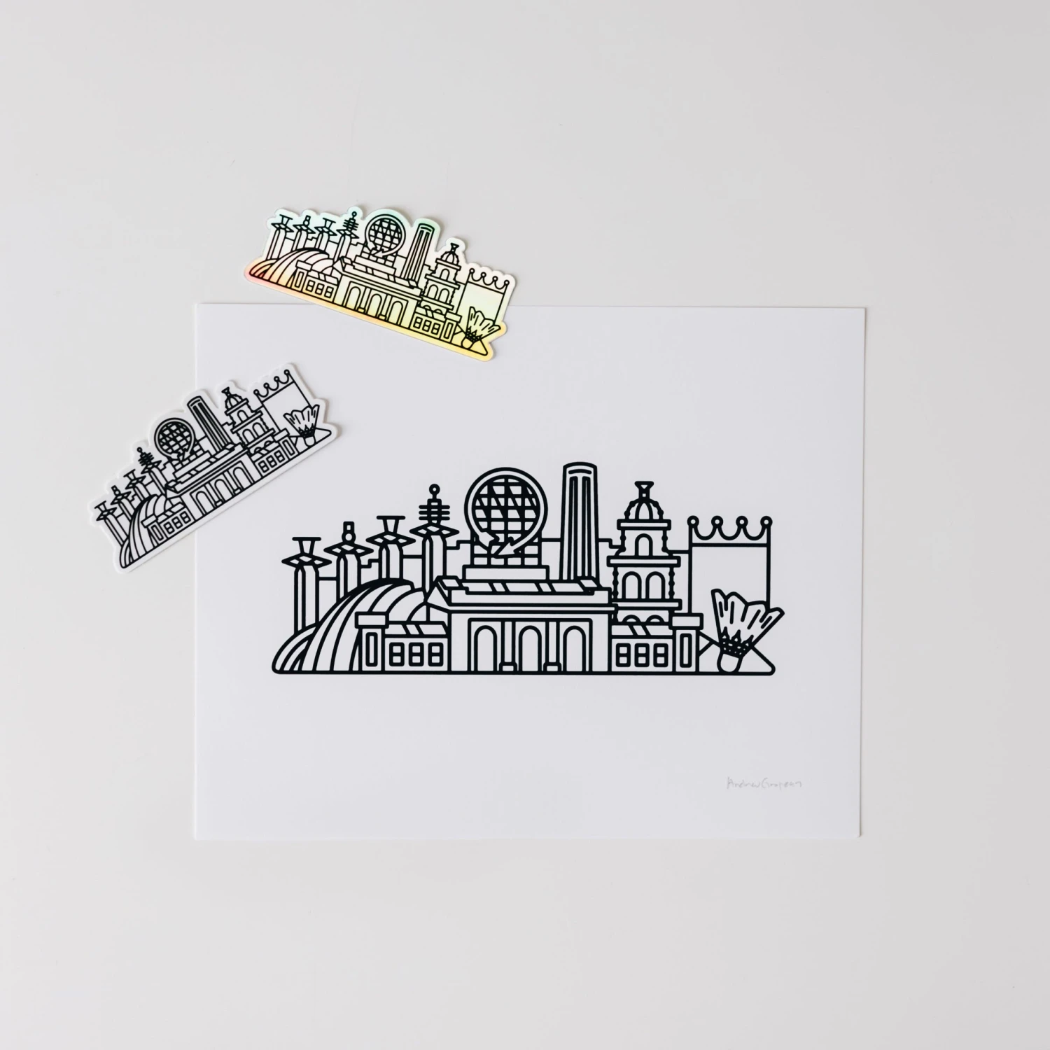 Knight Owl Design Kansas City Skyline Print 2 Knight Owl Design Kansas City Skyline Print - Image 2