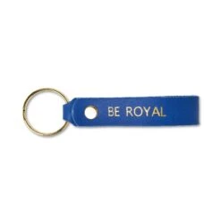 Leather " Be Royal" Keychain, Madison Street Leather