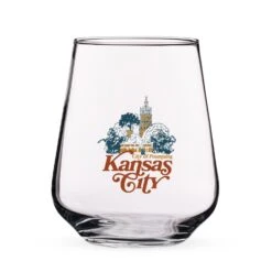 Made In KC X Charlie Hustle City Of Fountains Stemless Wine Glass