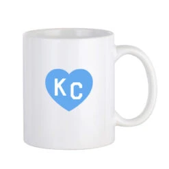 Made In KC X Charlie Hustle KC Heart Classic Mug: Light Blue