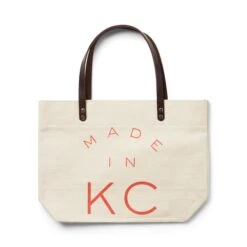 Sandlot Goods Made In KC Tote -Kansas City Store MIKCCanvasTote red