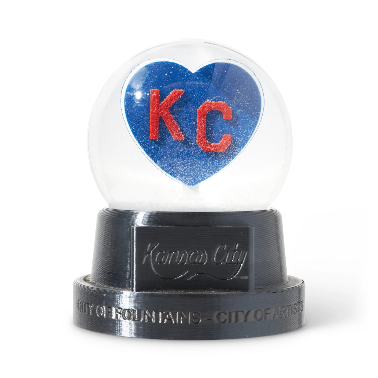 Heart KC Snow Globe 3 Heart KC Snow Globe - Image 3