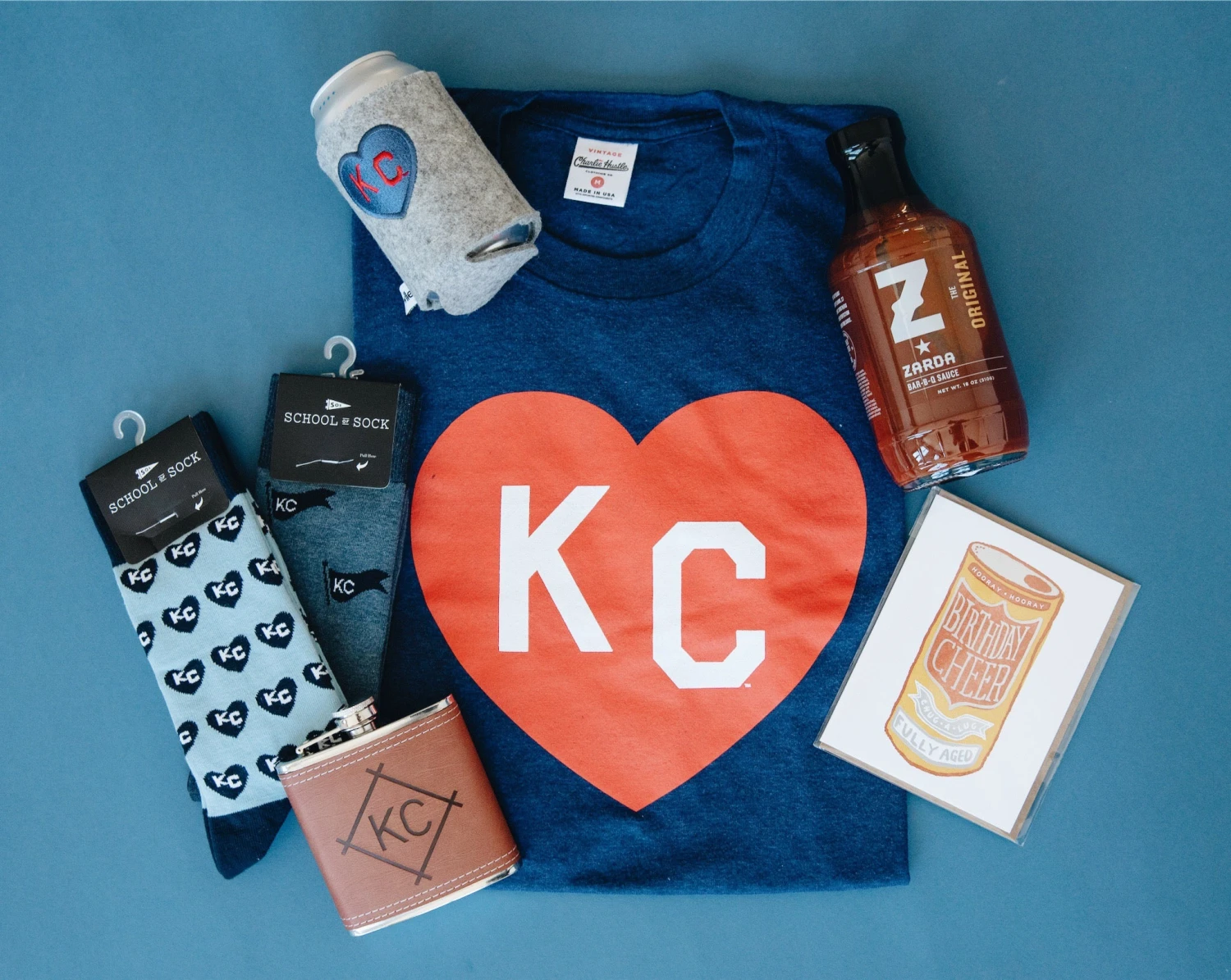 Wlle X Charlie Hustle KC Heart Drink Sweater - Grey 3 Wlle X Charlie Hustle KC Heart Drink Sweater - Grey - Image 3
