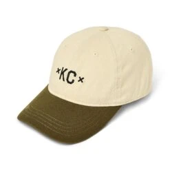 MADE MOBB KC Dad Hat - Cream/Army Green