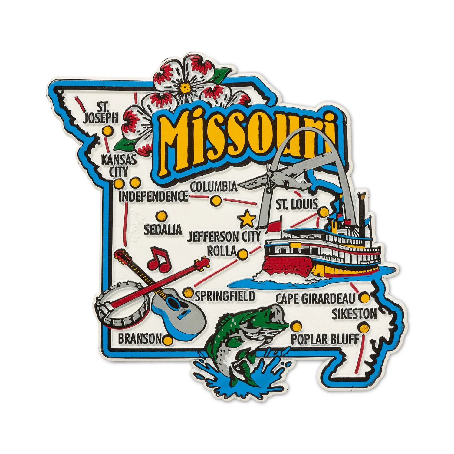 Kansas City Souvenir Magnets, Avery Postcards 2 Kansas City Souvenir Magnets, Avery Postcards - Image 2