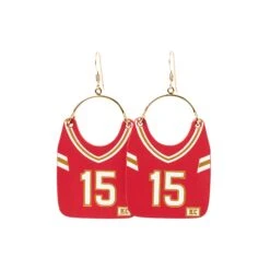 Nickel & Suede #15 Jersey Earrings