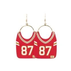 Nickel & Suede #87 Jersey Earrings