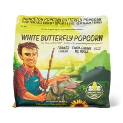 White Butterfly Popcorn Kernels, Princeton Popcorn