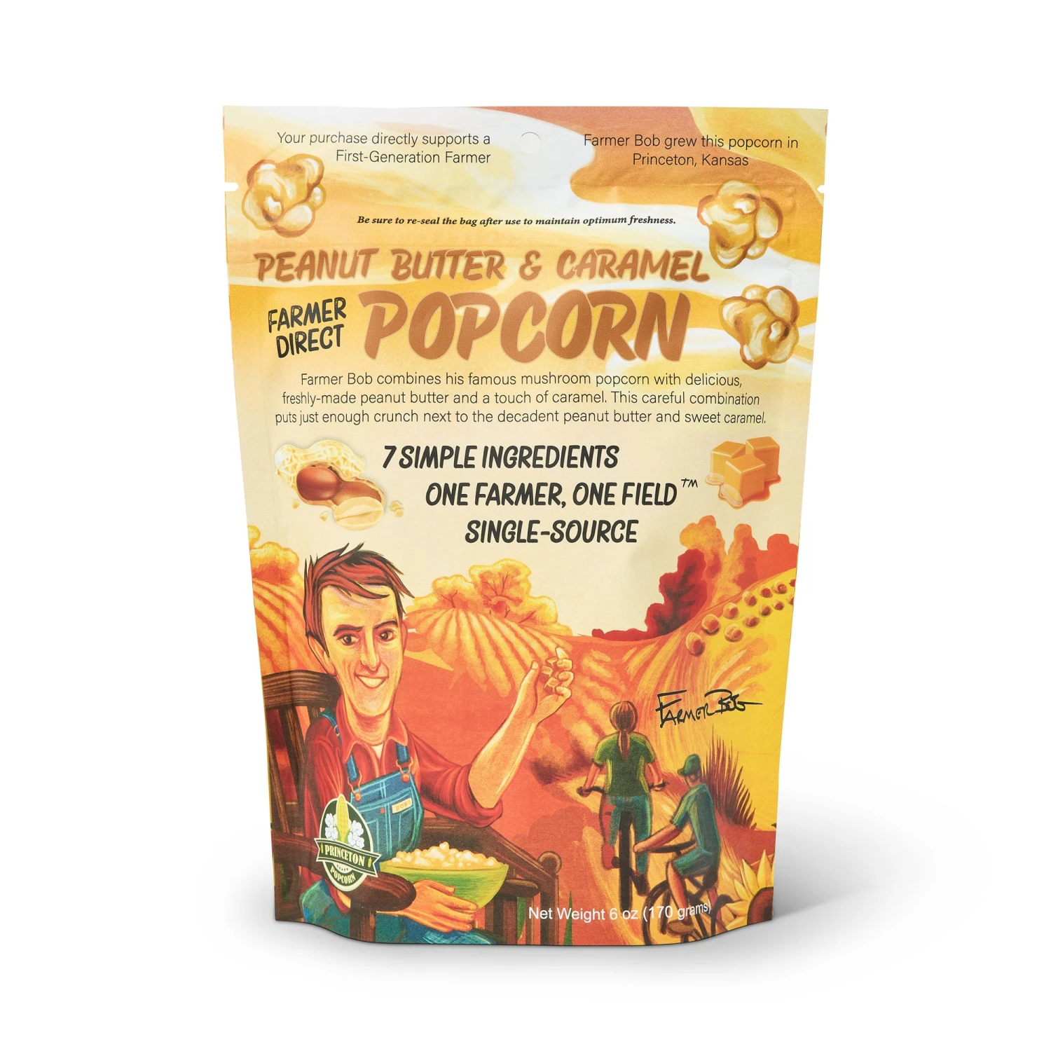 Peanut Butter & Caramel Popcorn, Princeton Popcorn 1 Peanut Butter & Caramel Popcorn, Princeton Popcorn