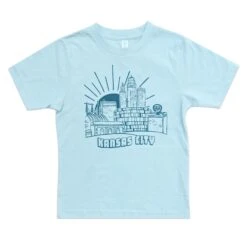 Sift & Serif KC Post Card Kids Tee - Blue