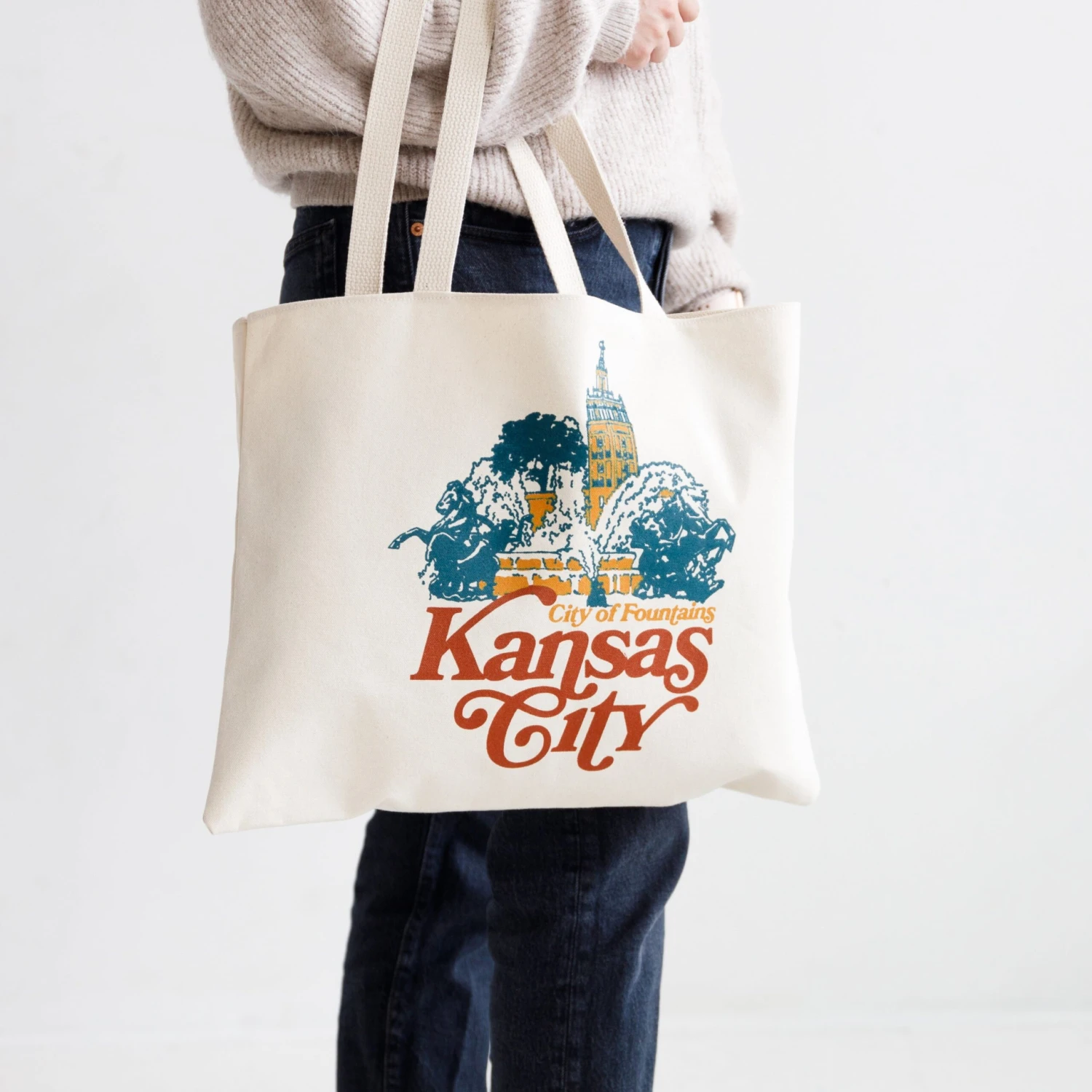 Sandlot Goods X Charlie Hustle City Of Fountains Tote 2 Sandlot Goods X Charlie Hustle City Of Fountains Tote - Image 2