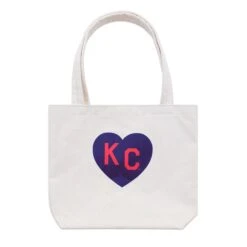Sandlot Goods X Charlie Hustle KC Heart Natural Tote: Navy & Red -Kansas City Store Sandlot Charlie Hustle Tote b78b8bc5 c079 47ab bbea 11fed225b80c