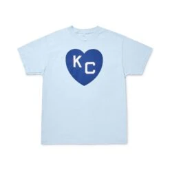 KC Heart NLBM Light Blue Tee, Sandlot Goods